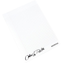 Cahier de poésie 48 pages MAJUSCULE, 17x22 cm, seyès/uni 120g, couvert
