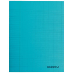 Piqûre 96 pages MAJUSCULE, format 24x32 cm, seyès 80g, couverture poly