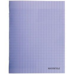 Piqûre 48 pages MAJUSCULE, format 24x32 cm, papier blanc 90g, seyès, c