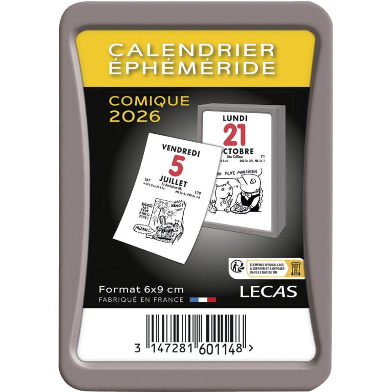 Bloc éphéméride comique