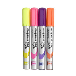 Set de 4 marqueurs craie liquide fun