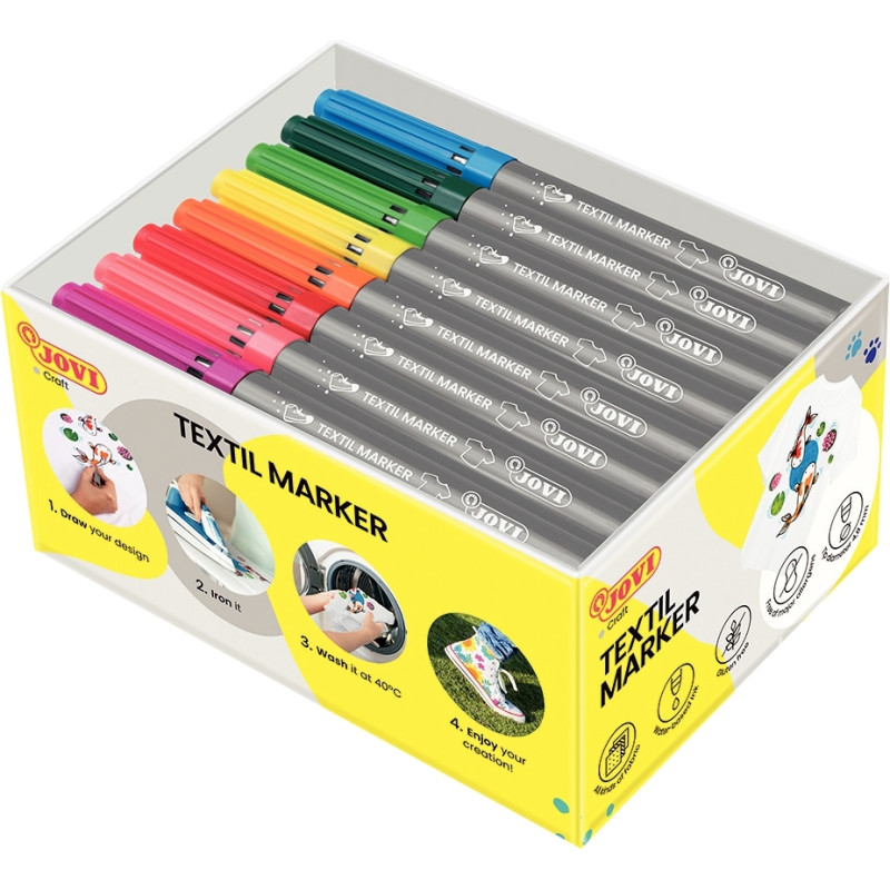 Classpack de 48 feutres textile assortis