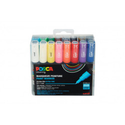 Pochette de 16 POSCA pointe conique extra-fine PC-1MC assortis couleur