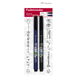 Feutres pinceau Fudenosuke x2
