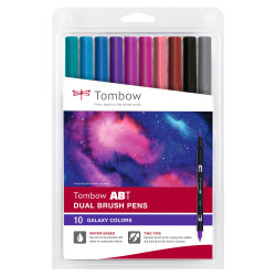 Pochette de 10 Feutres dual brush pen ABT "Galaxy"
