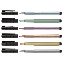 Feutre Pitt Artist Pen 1,5 mm - Couleurs métalliques à l'unité - Bleu