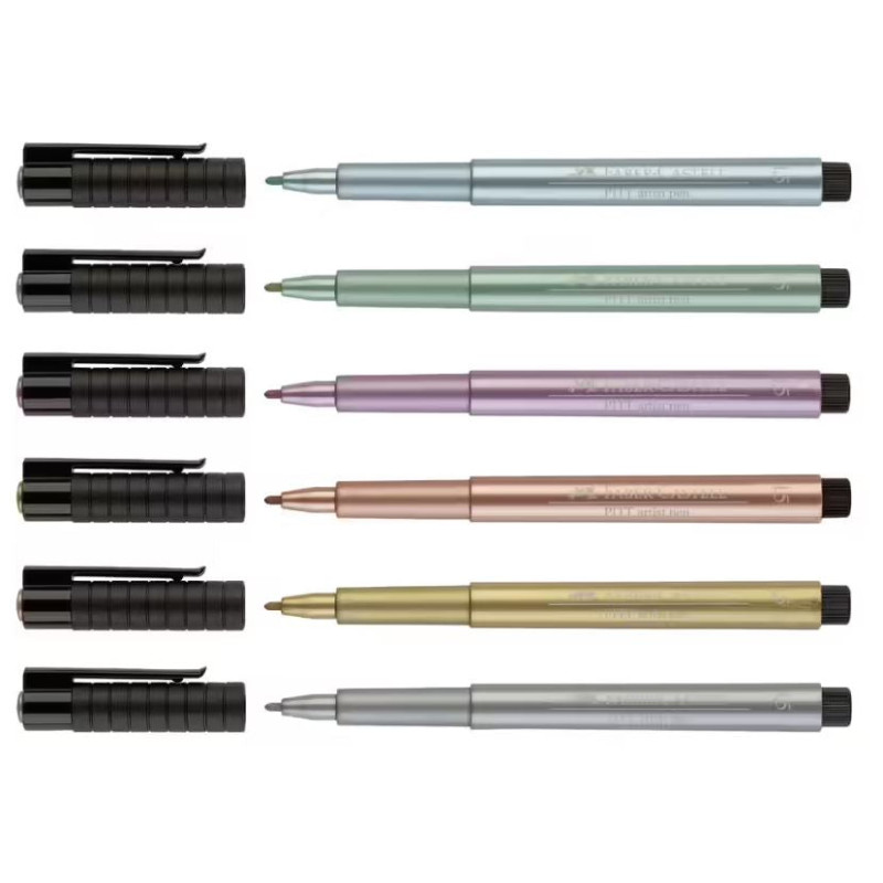 Feutre Pitt Artist Pen 1,5 mm - Couleurs métalliques à l'unité - Vert