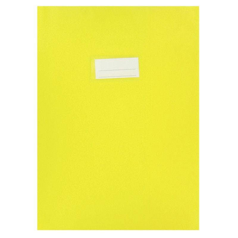 Paquet de 10 protège-cahiers en PVC 21/100ème, pour format A4, jaune