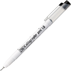 Feutre calligraphie pointe oblique 1mm noir