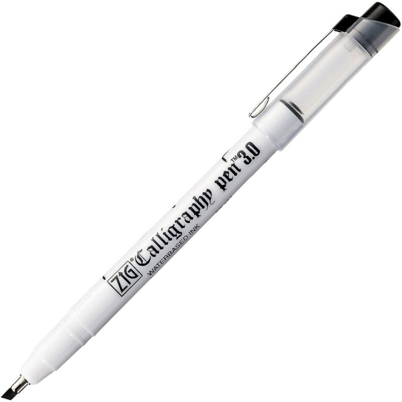 Feutre calligraphie pointe oblique 3mm noir