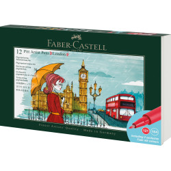 Coffret Pitt Artist Pens London - 12 pièces