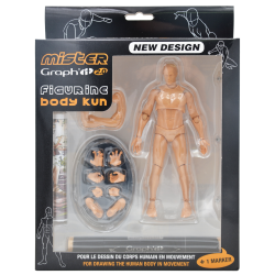 Figurine articulée Mister/Miss 2.0 + 1 Graphite Marker - Miss Graph'it