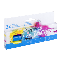 Boîte de 3 feutres Ecoline DuoTip