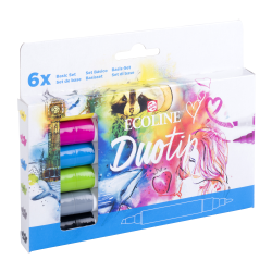 Boîte de 6 feutres Ecoline DuoTip