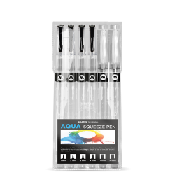 Lot de 6 pinceaux vides à réservoir AQUA Squeeze set 2