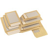 Boite de 100 pochettes dos cartonné 229x324mm bande siliconnée