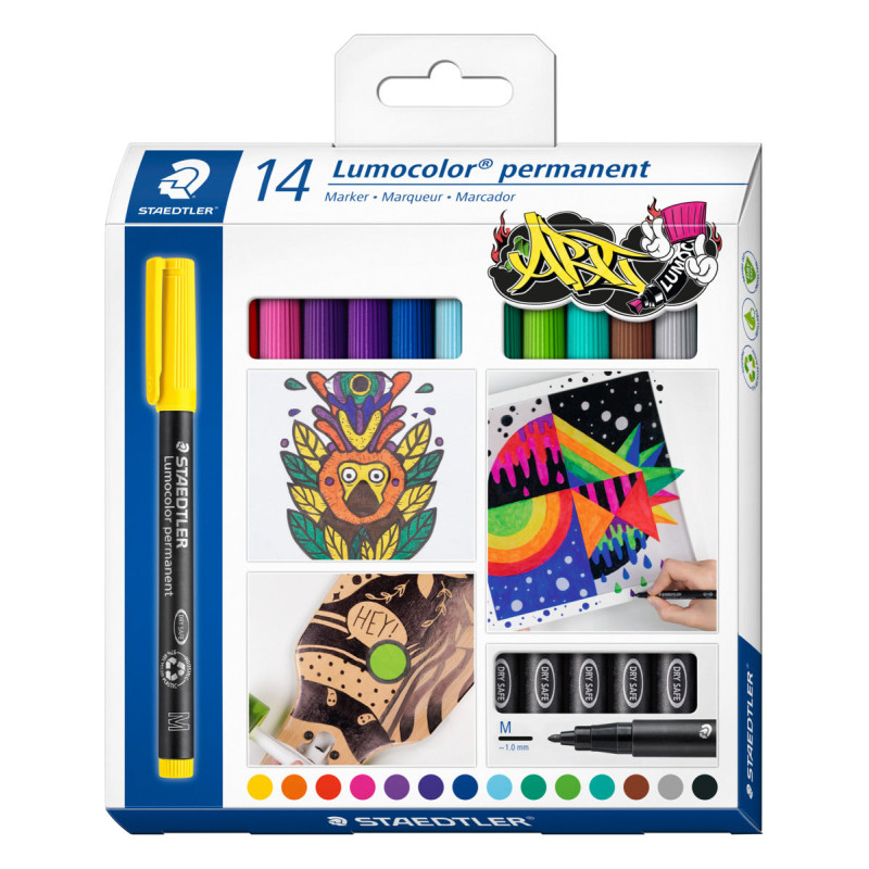 Etui de 14 feutres Lumocolor 317