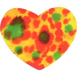 Sachet de 50 coeurs en papier diffuseur blanc format 22 x 15 cm