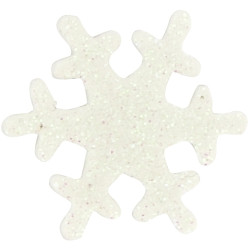 Lot de 80 décorations pailletées adhésives thème Noël