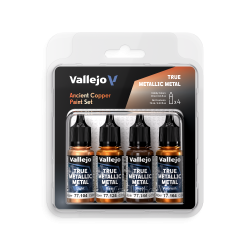 Set de peinture acrylique Cuivre Ancien TMM 4x18ml