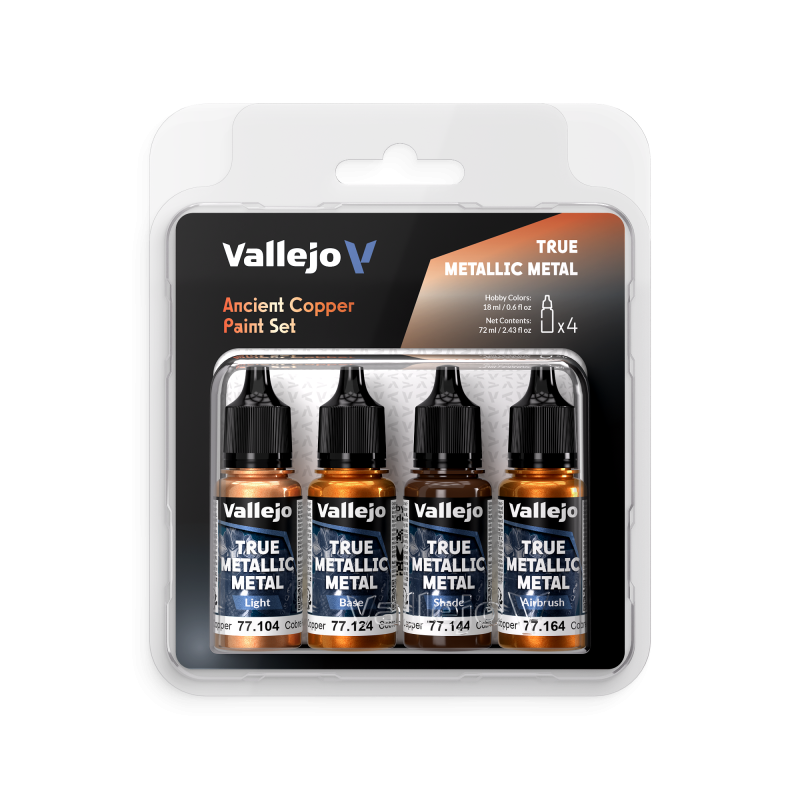 Set de peinture acrylique Cuivre Ancien TMM 4x18ml