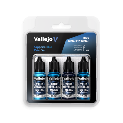 Set de peinture acrylique Bleu Saphir TMM 4x18ml