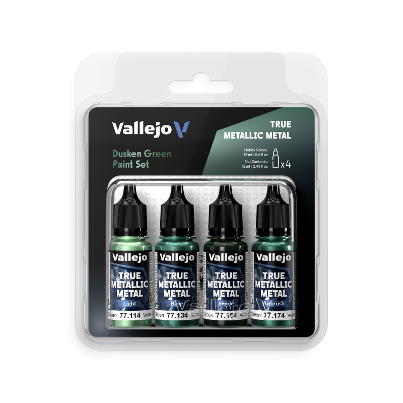 Set de peinture acrylique Vert Sombre TMM 4x18ml