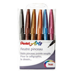 Pochette de 6 Feutres pinceaux Artist