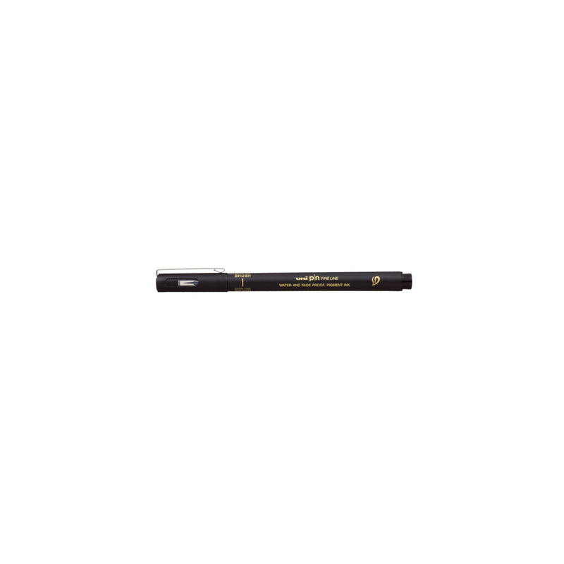 Feutre technique uni Pin noir pointe brush Extra-fine