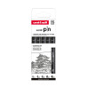 Pochette 5 feutres Tech Uni-Pin assortis noir profond 0,1-0,3-0,5-0,7