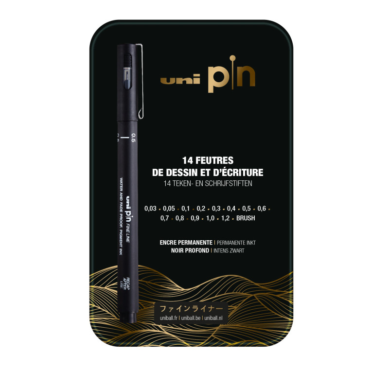 Feutre Uni-Pin x14