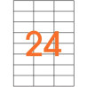 Boîte de 2400 étiquettes multi-usages blanches 70x37mm