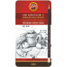 Set de 12 crayons graphite K1900 Toison d'Or de 8B à 8H - Koh I Noor H
