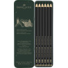 Set metal de 6 Crayons Pitt Graphite Matt