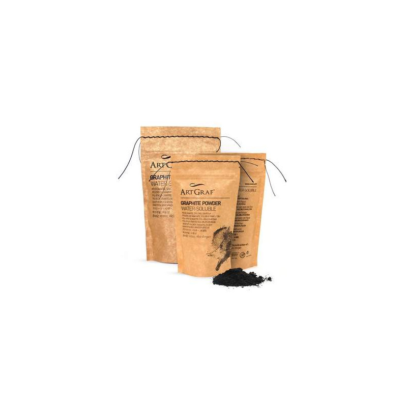 Sachet de poudre de graphite aquarelle ArtGraf 100 ou 250 gr - Sachet
