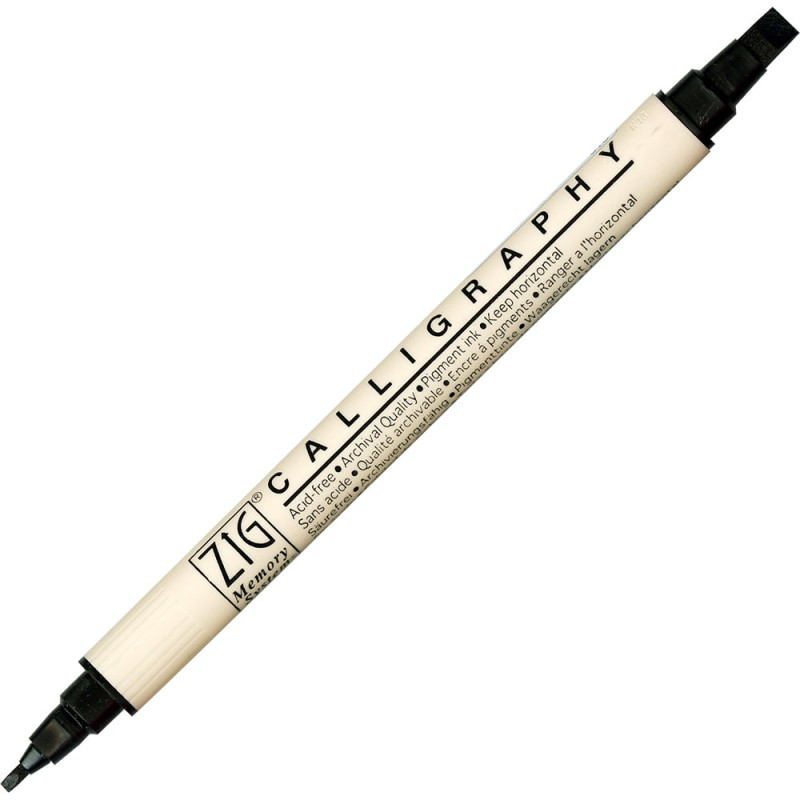 Feutre calligraphie double pointe - 024 Vieux rose