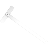 Té fixe transparent - GX TE FIXE TRANSP 65CM GXT1F