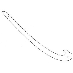 Courbe altuglas - 70cm