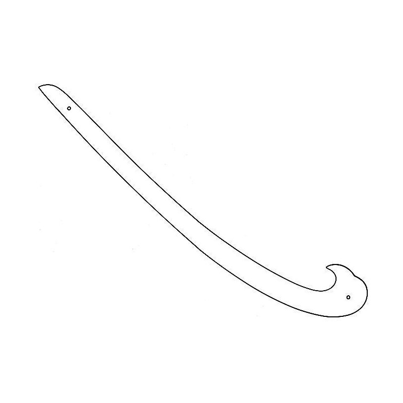 Courbe altuglas - 70cm
