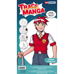 Pochoir Go Manga écolier- Go Trace