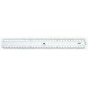Règle transparente 2 biseaux - 20cm GX22