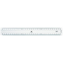 Règle transparente 2 biseaux - 40cm GX42