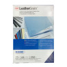 Paquet de 25 couvertures grain cuir 250 gr/m² format A4 bleu