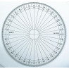 Rapporteur circulaire - Grades - 10cm