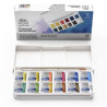 Boîte de peinture aquarelle fine 12 1/2 godet Cotman