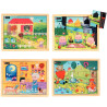 Lot de 4 puzzles, les contes n°1