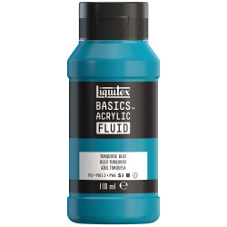 Peinture acrylique fine Basics Fluid 118ml LIQUITEX - Blanc transparen
