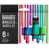 Coffret Acrylique Basics 6 x 22 ml - Couleurs métalliques