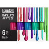 Boîte de 6 tubes couleurs métalliques acrylique fine Basics Acrylic 11