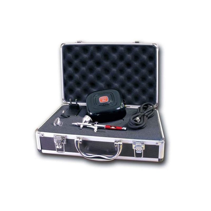 Mallette aérographe + compresseur AM02+